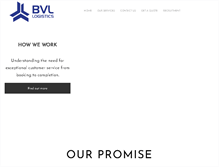 Tablet Screenshot of bvllogistics.co.uk